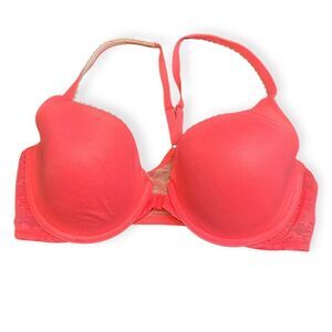 VICTORIA’S SECRET Women’s Pink Lace Back Body by Victoria Demi Bra Size 36D